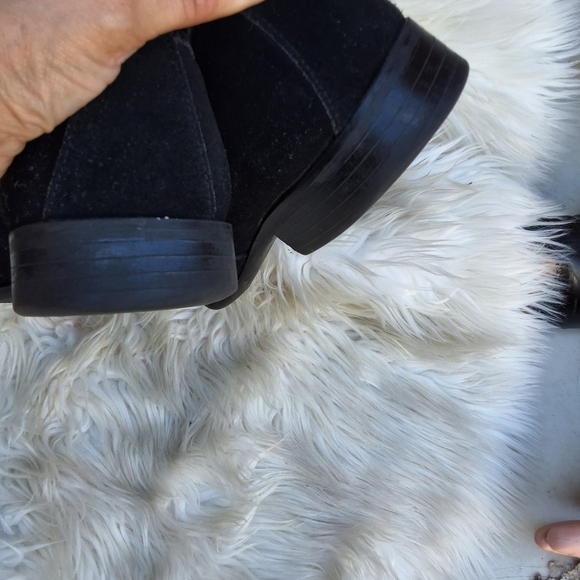 Stacy Adams Black suede stylized loafers 11.5 - Picture 4 of 11